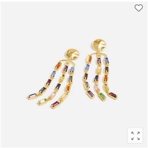 J. Crew Crystal Waterfall Earrings